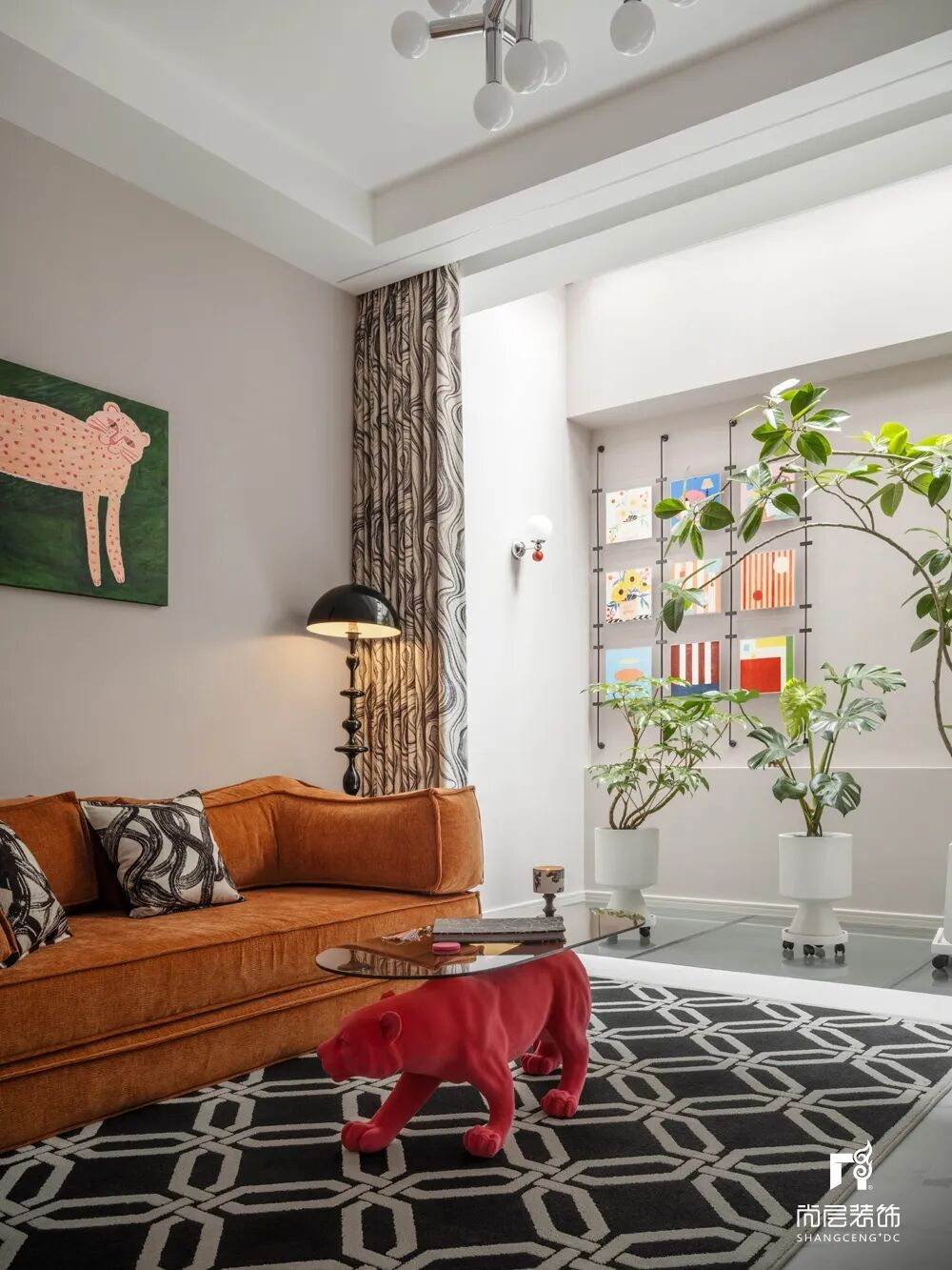 住进600㎡“蒙德里安”的画里，阅读博主申怡的色彩灵感屋-34