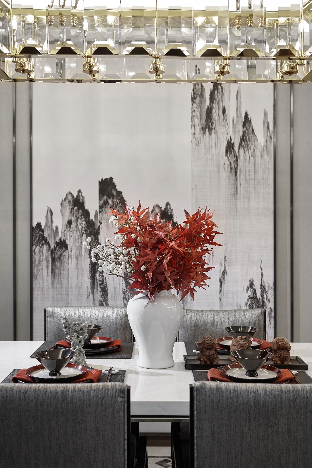 金秋软装:古镇万科城笔墨写意东方秋韵-16