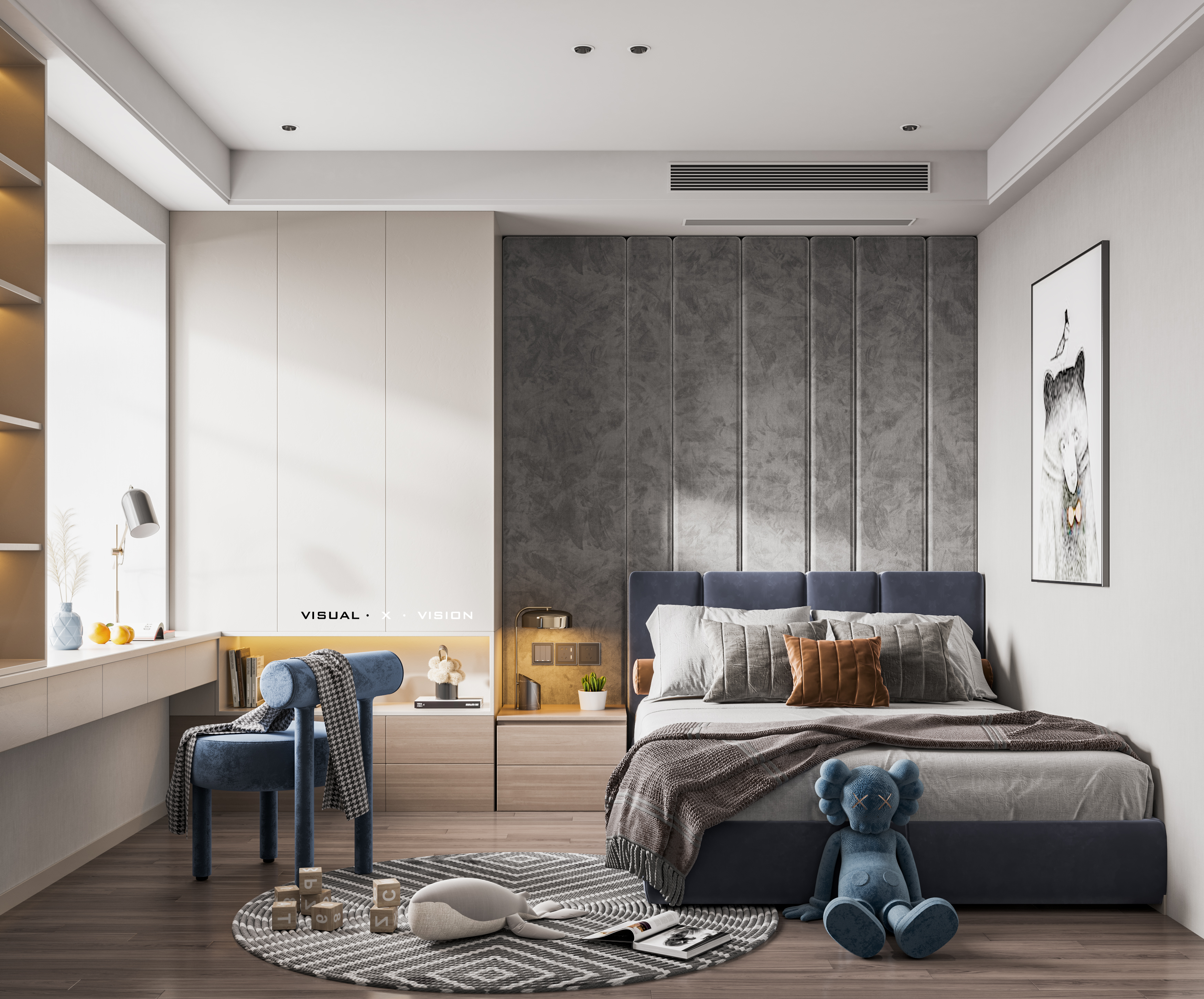 现代沉稳空间 | 3Dmax2018 打造 Corona4.0 与 Photoshop2019cc 应用实例-15