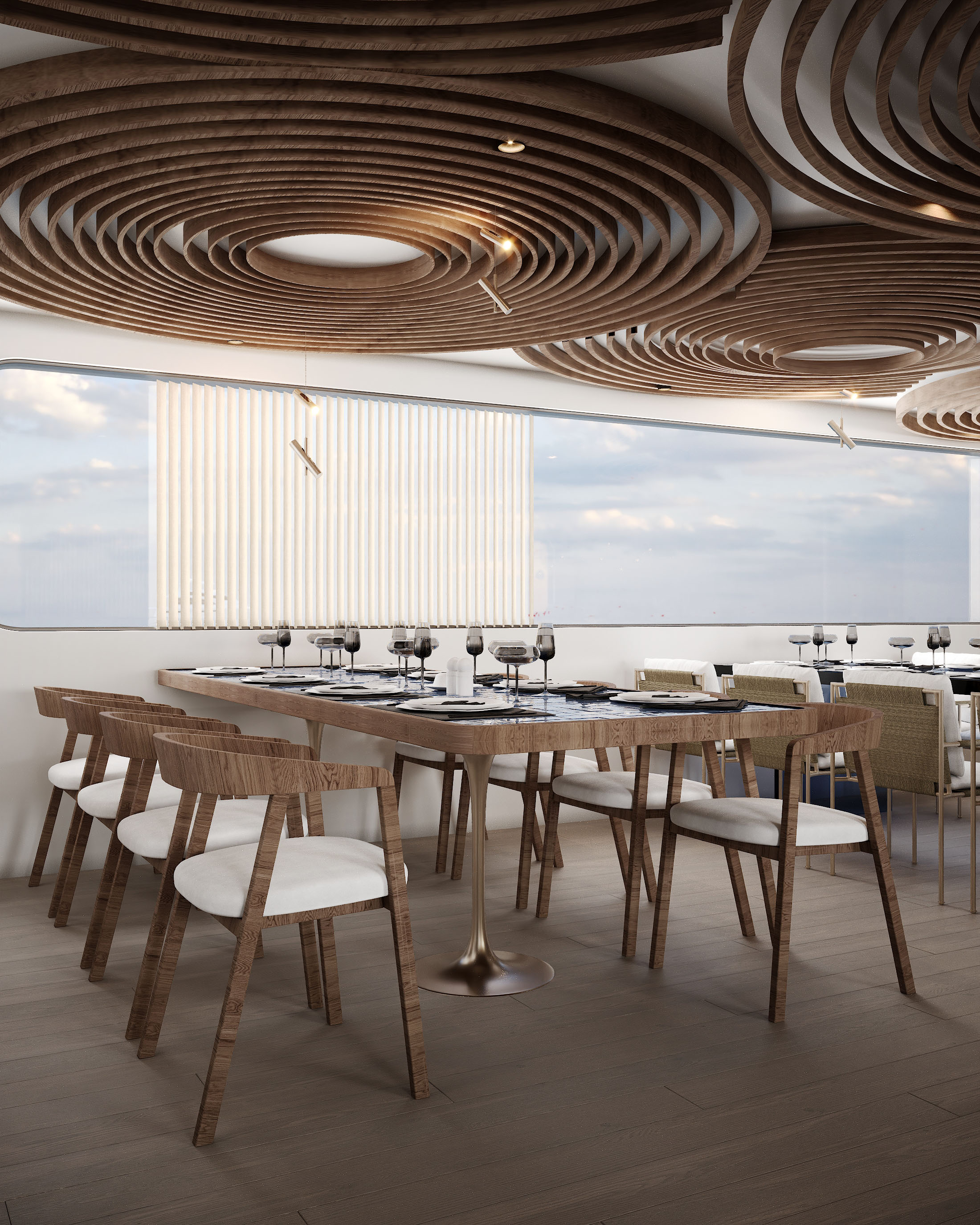 游艇餐厅，游艇卧室丨Amina El  kholy-9