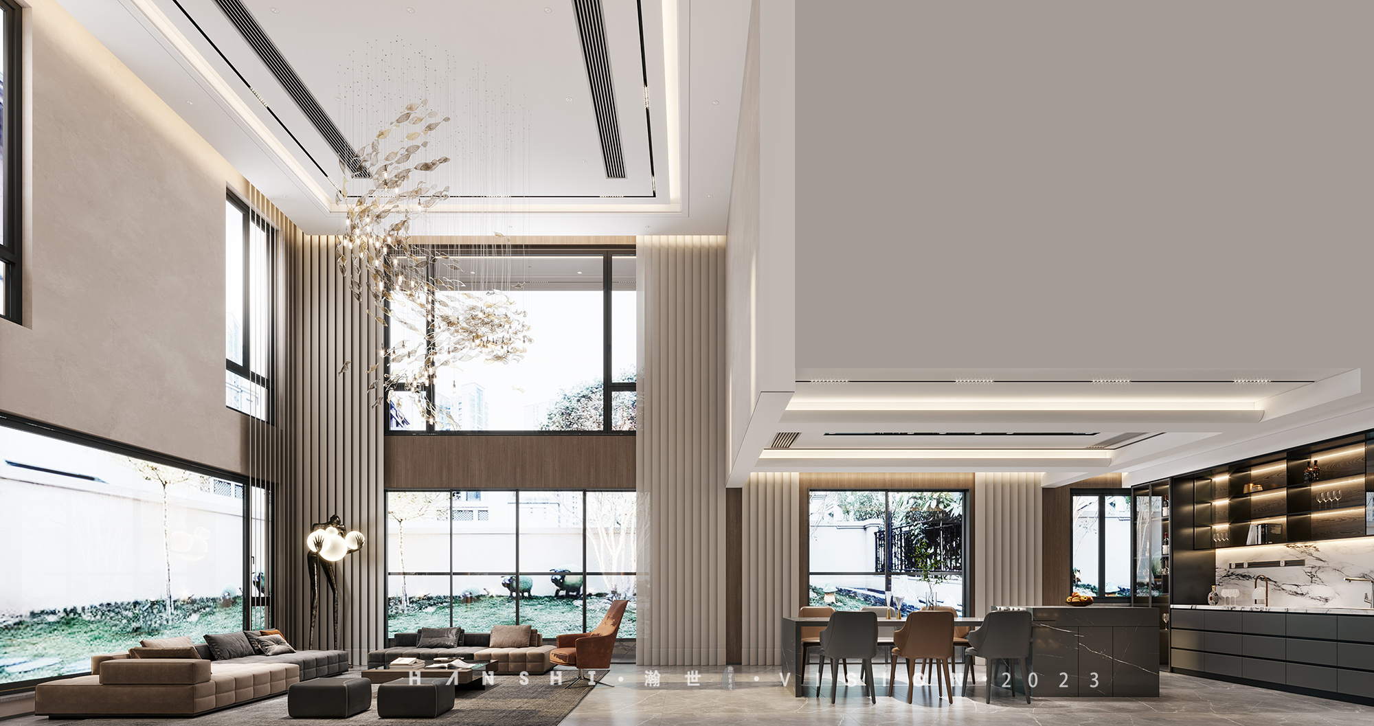 现代简约别墅一瀚世表现-0