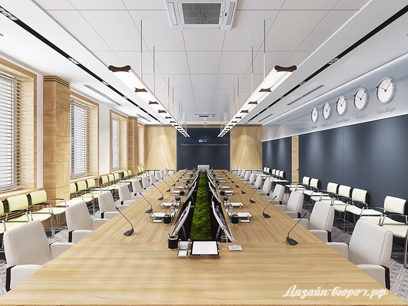 Дизайн офиса Объединенной Авиастроительной Корпорации. 100 кв.м. Москва-14