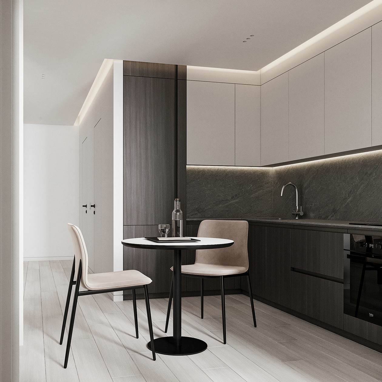 浅色系小空间公寓设计-7