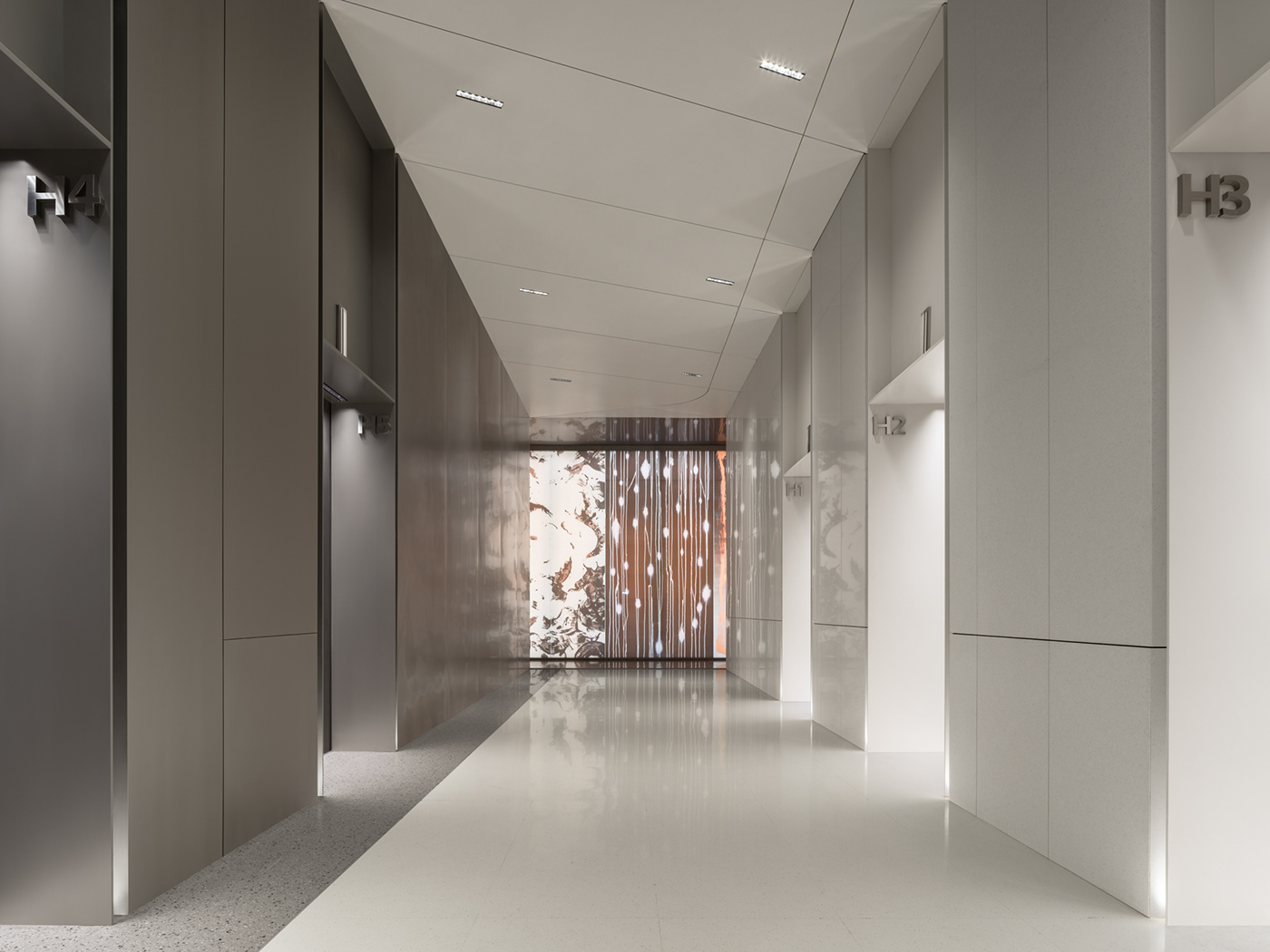 国润城 F1 写字楼大堂丨中国西安丨HONG Designworks-34