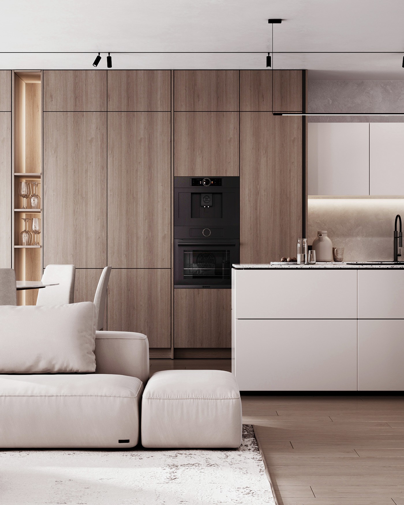 73㎡浅色系公寓设计 既舒适又温馨！-4