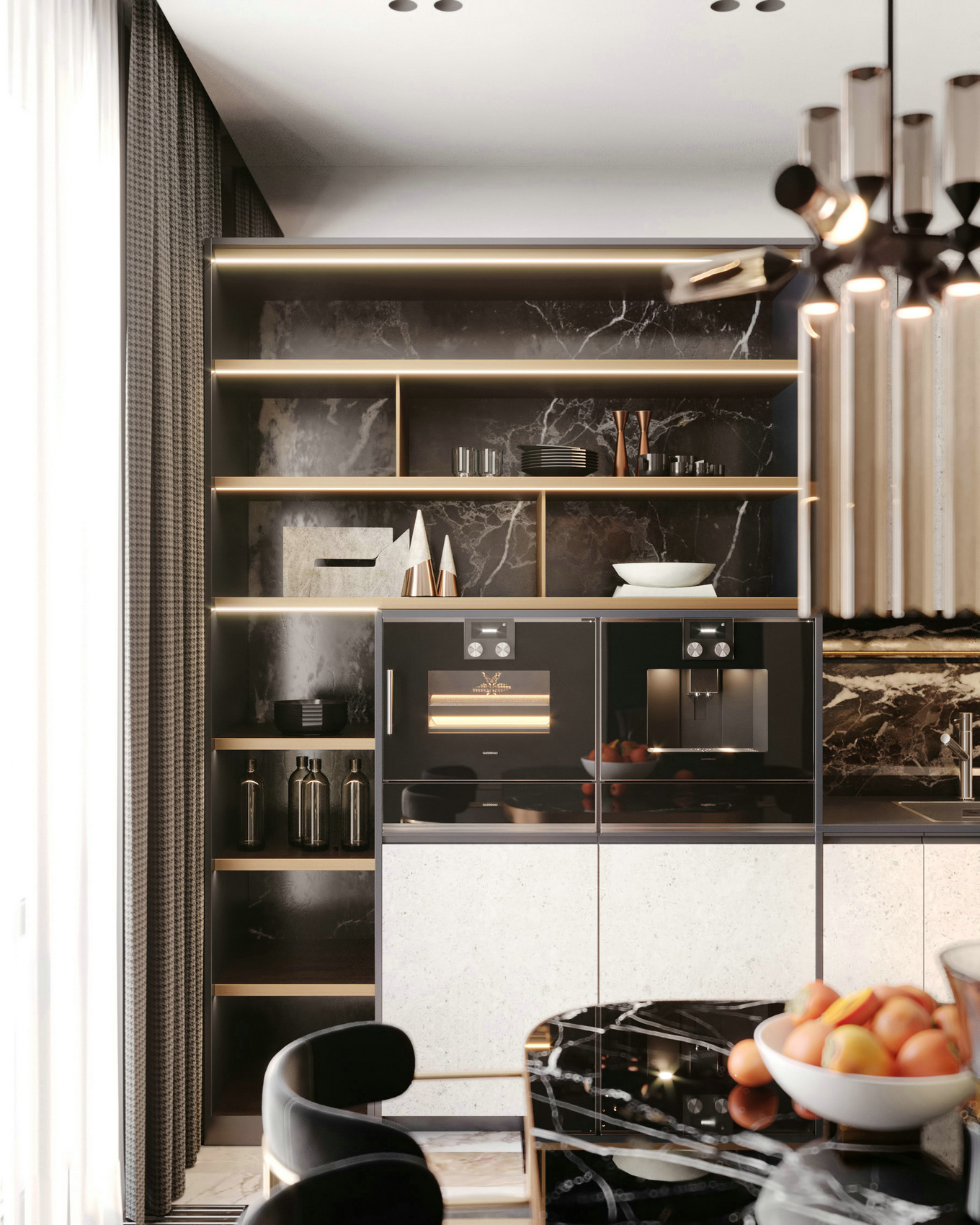 52㎡橙色温馨一居室，质感生活的设计亮点-4