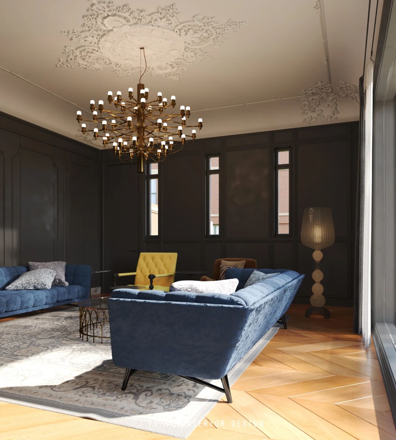 银丽高尔夫 550m² 法式丨一野设计-0