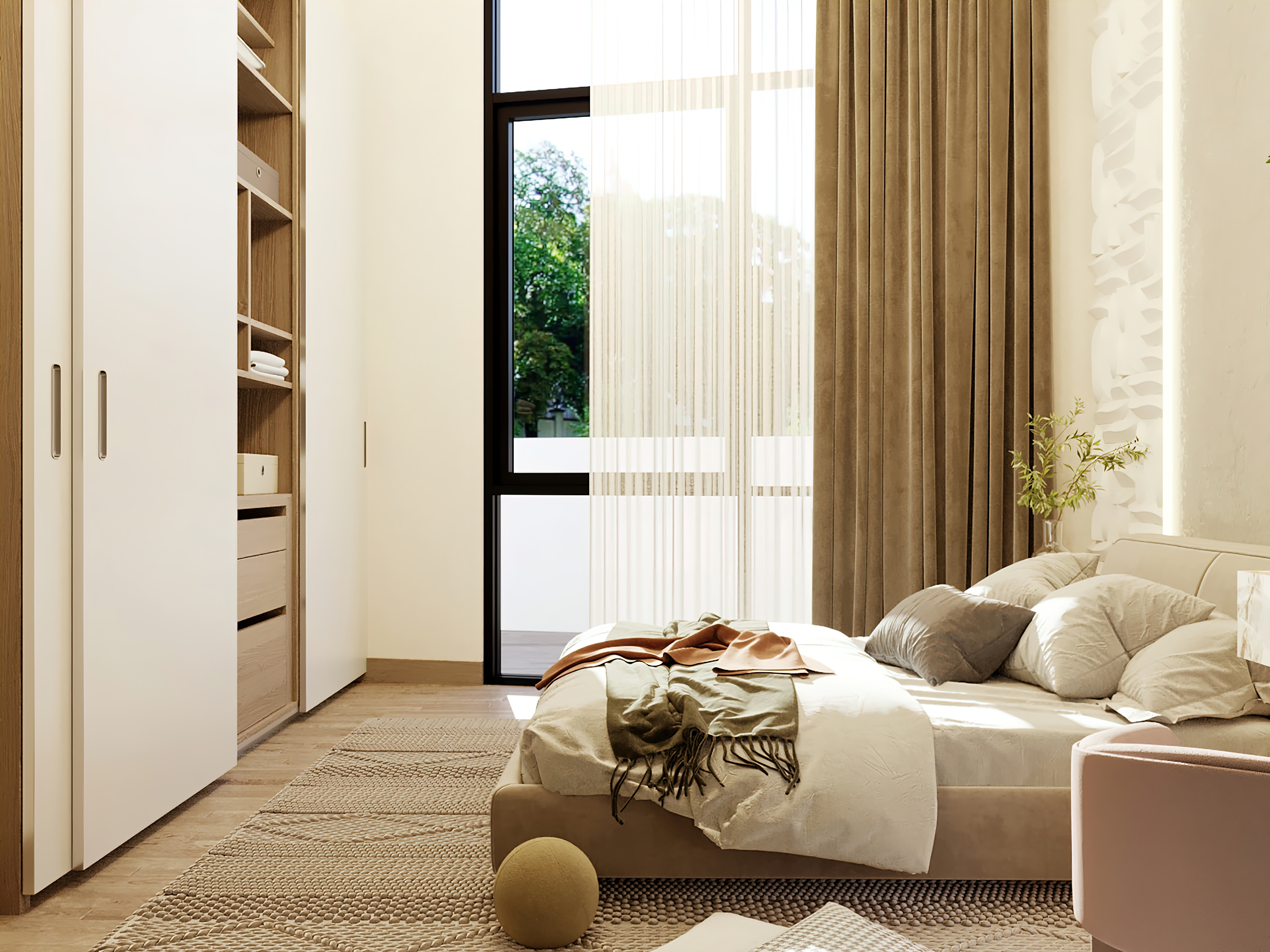 Simple Interior Design For A bedroom-4