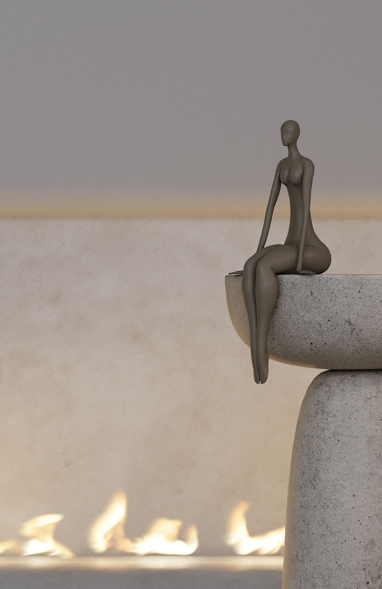 中性色系住宅设计 超有氛围感！-6