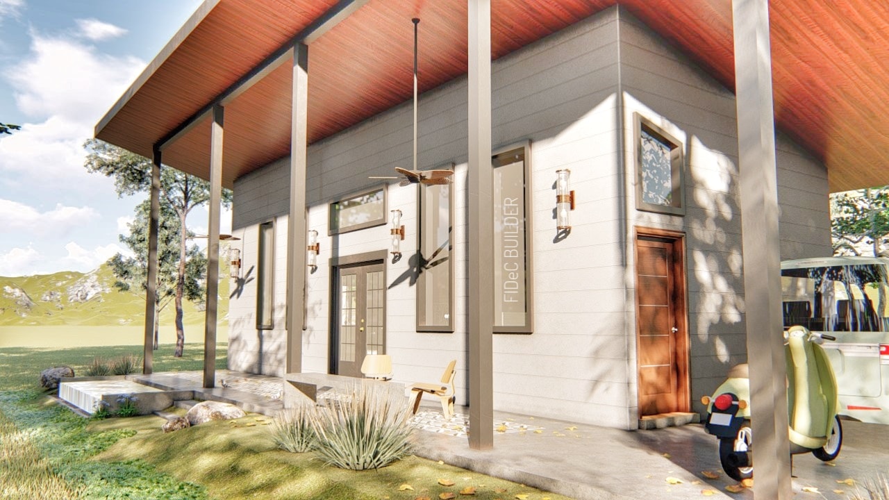 小型开放式概念度假屋设计丨FIDeC Builder-9