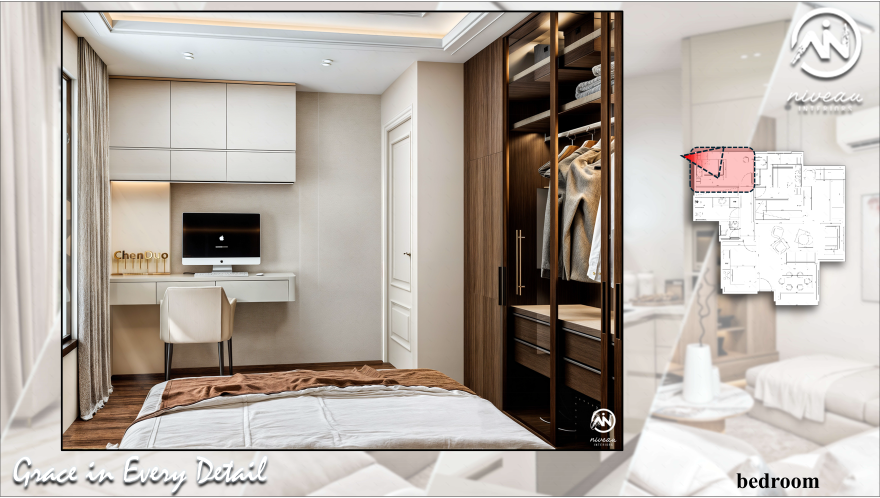 Full Residential Apartment New Classic Interior Design-14