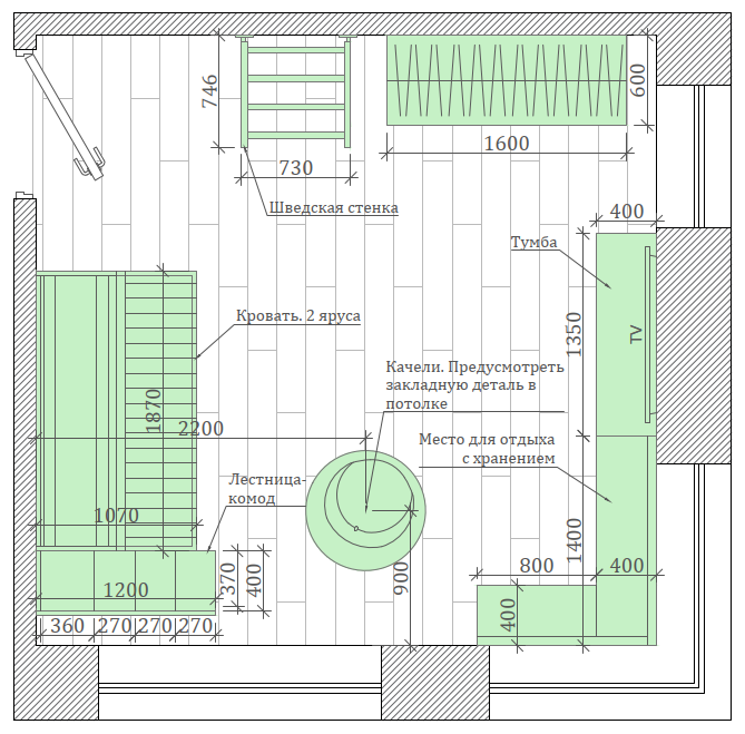 Мебель в детскую мальчика и девочки от фабрики Mamka-11