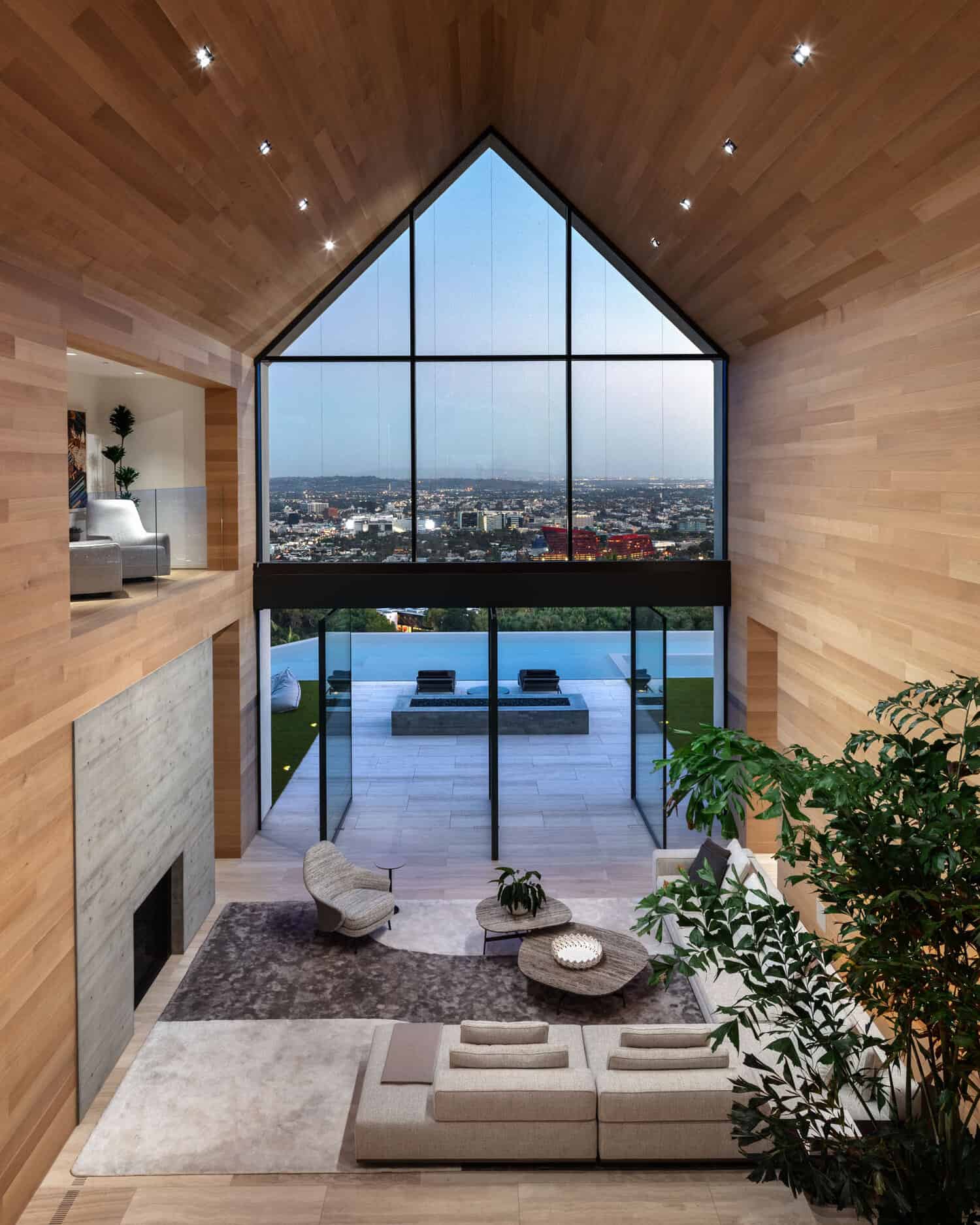 Fascinating minimalist home is cantilevered over the Los Angeles hills-14