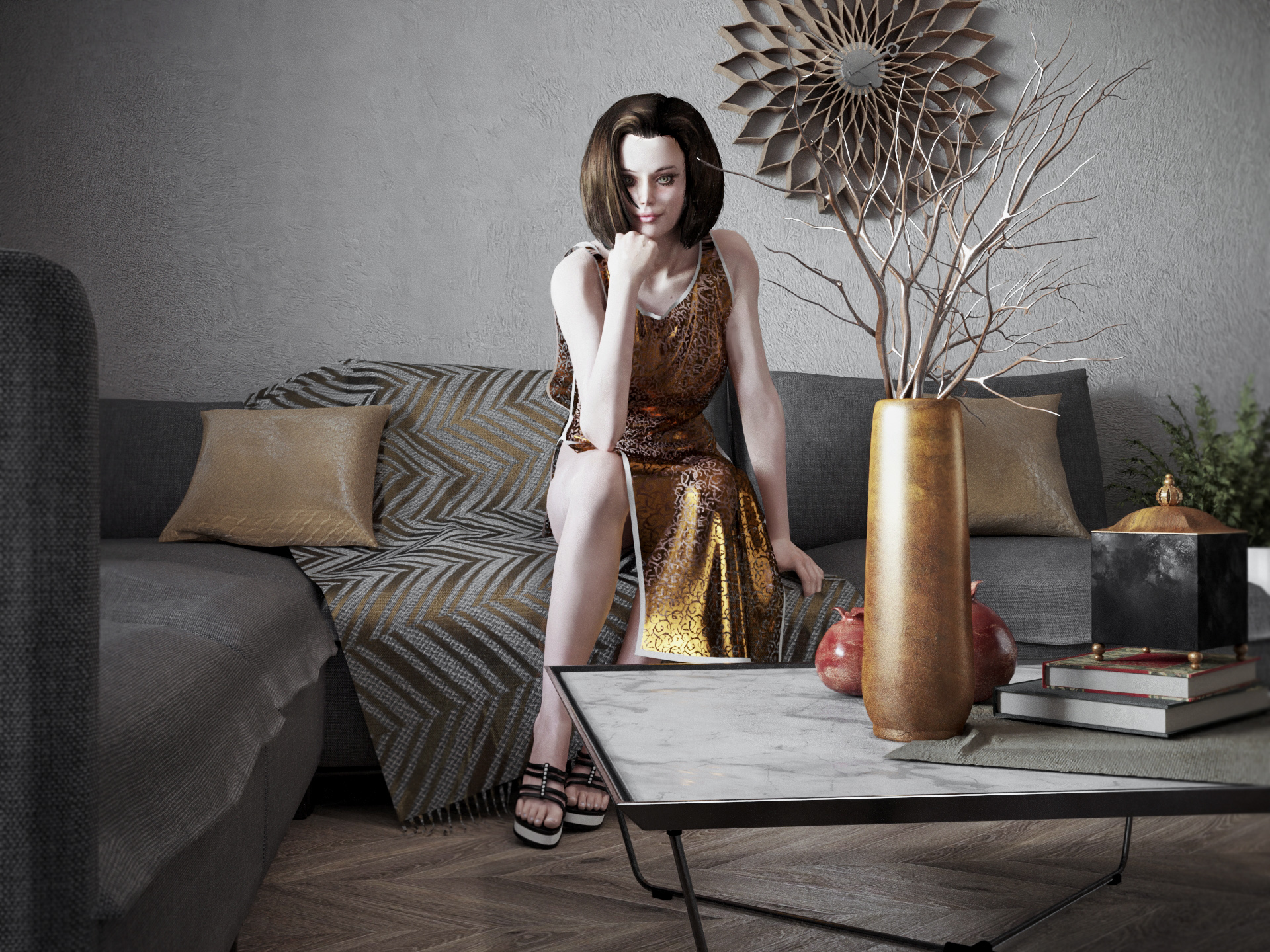 Threeroom apartment 设计与可视化丨Golubev Dmitriy-17