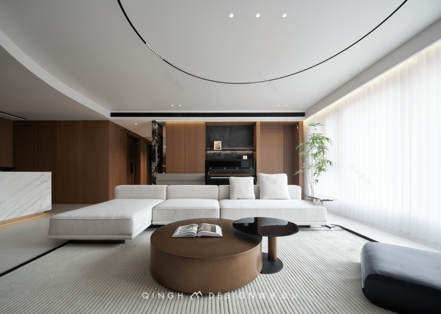 河北龙湖天奕 178㎡轻于形 奢于质丨中国河北丨石家庄青禾室内设计事务所-2