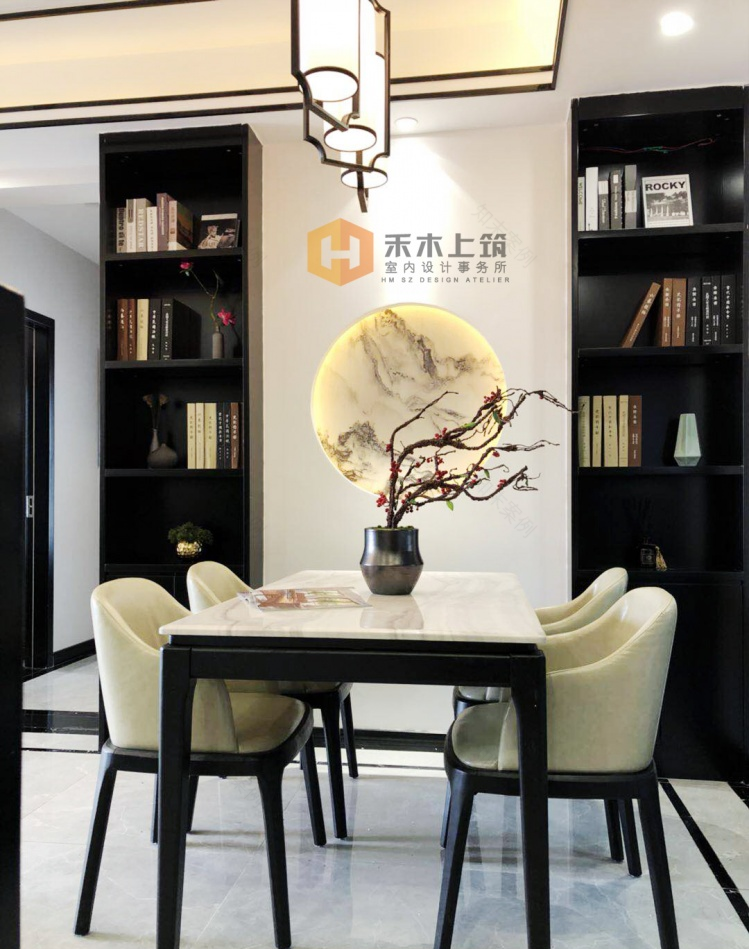 《岁月长》现代中式三室,陈巧设计-7