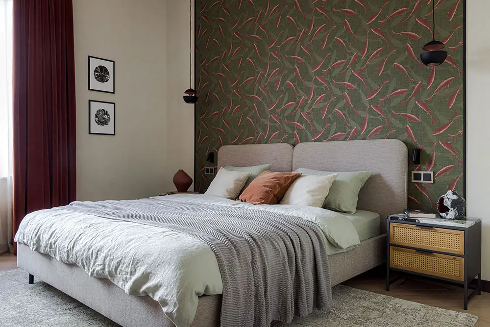 独特绿角厨房，打破平凡的现代设计公寓-8