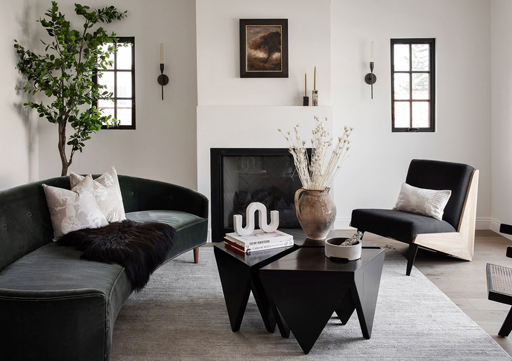 洛杉矶黑白相间的都铎式住宅-3