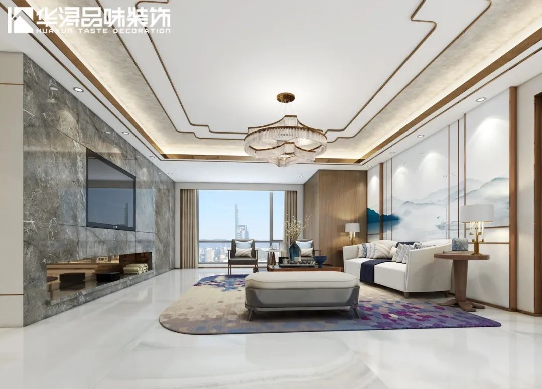 青山绿水间,370m²新中式奢华雅居-45