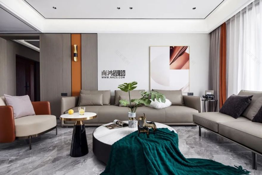 世茂首府港式轻奢大宅丨浙江南鸿装饰-32