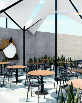 Anastasiya Gushchina丨体育馆丨Proyecto de diseño para Canchas de Beach Tennis