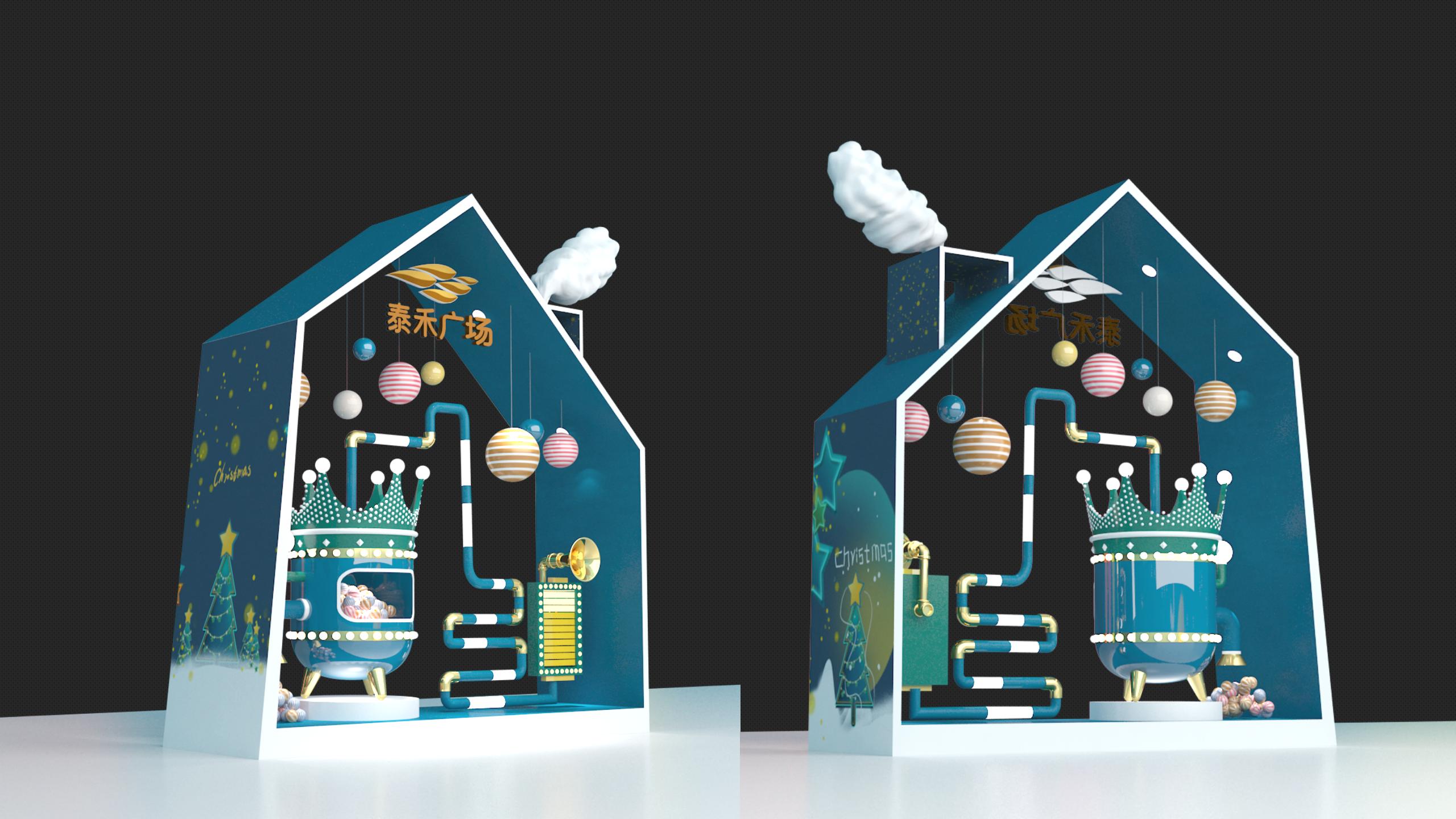 流光森林 · 梦幻般的圣诞美陈设计-32