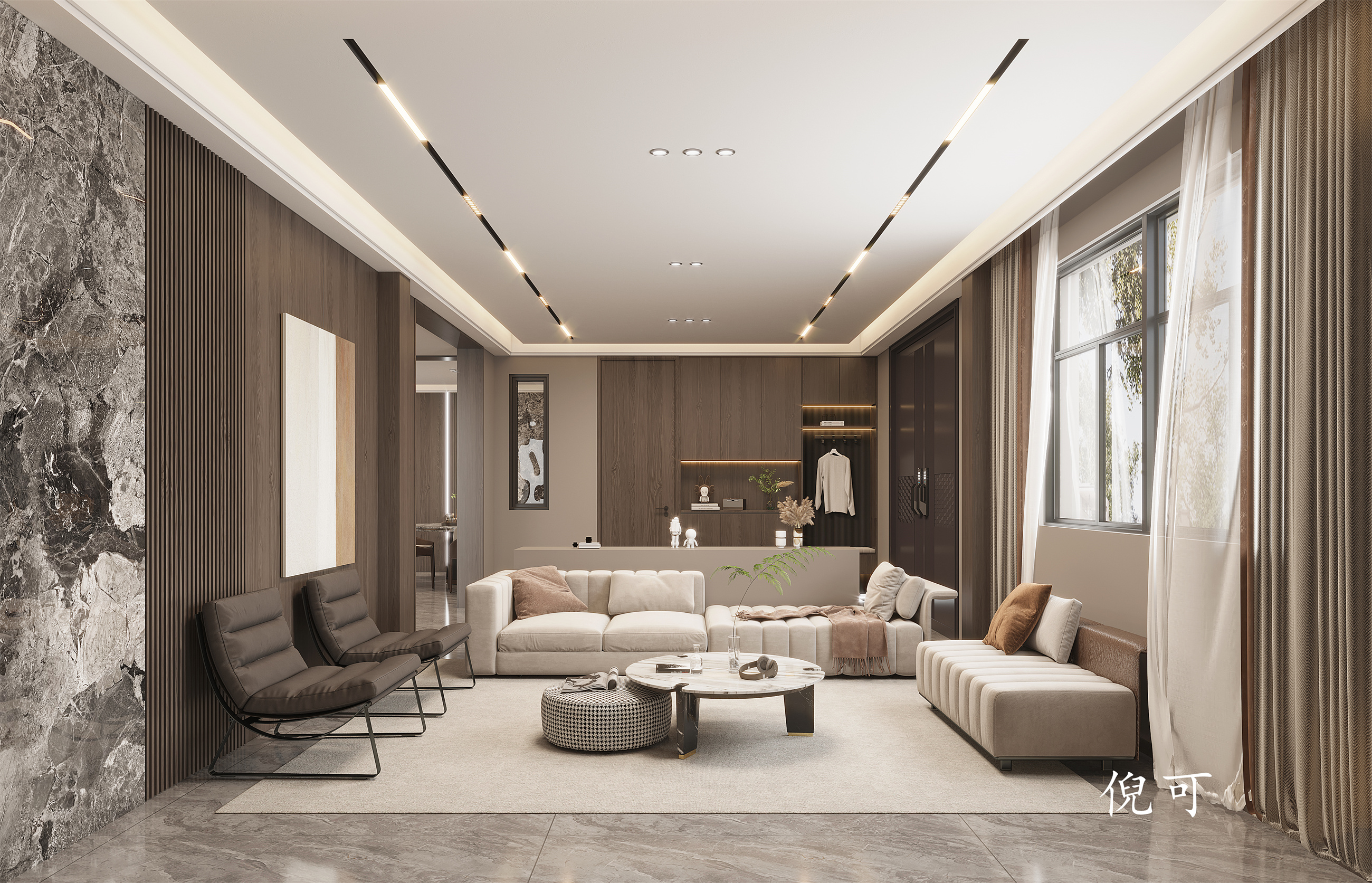 现代别墅设计|舒服自然，干净纯粹-2