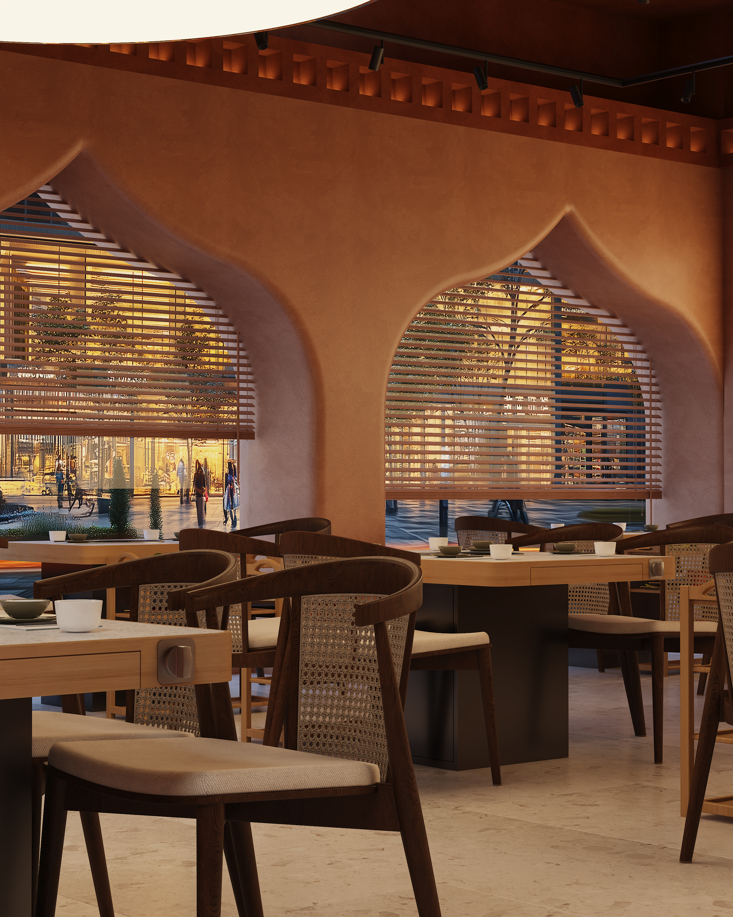 牛羊肉餐馆SI效果图设计-7