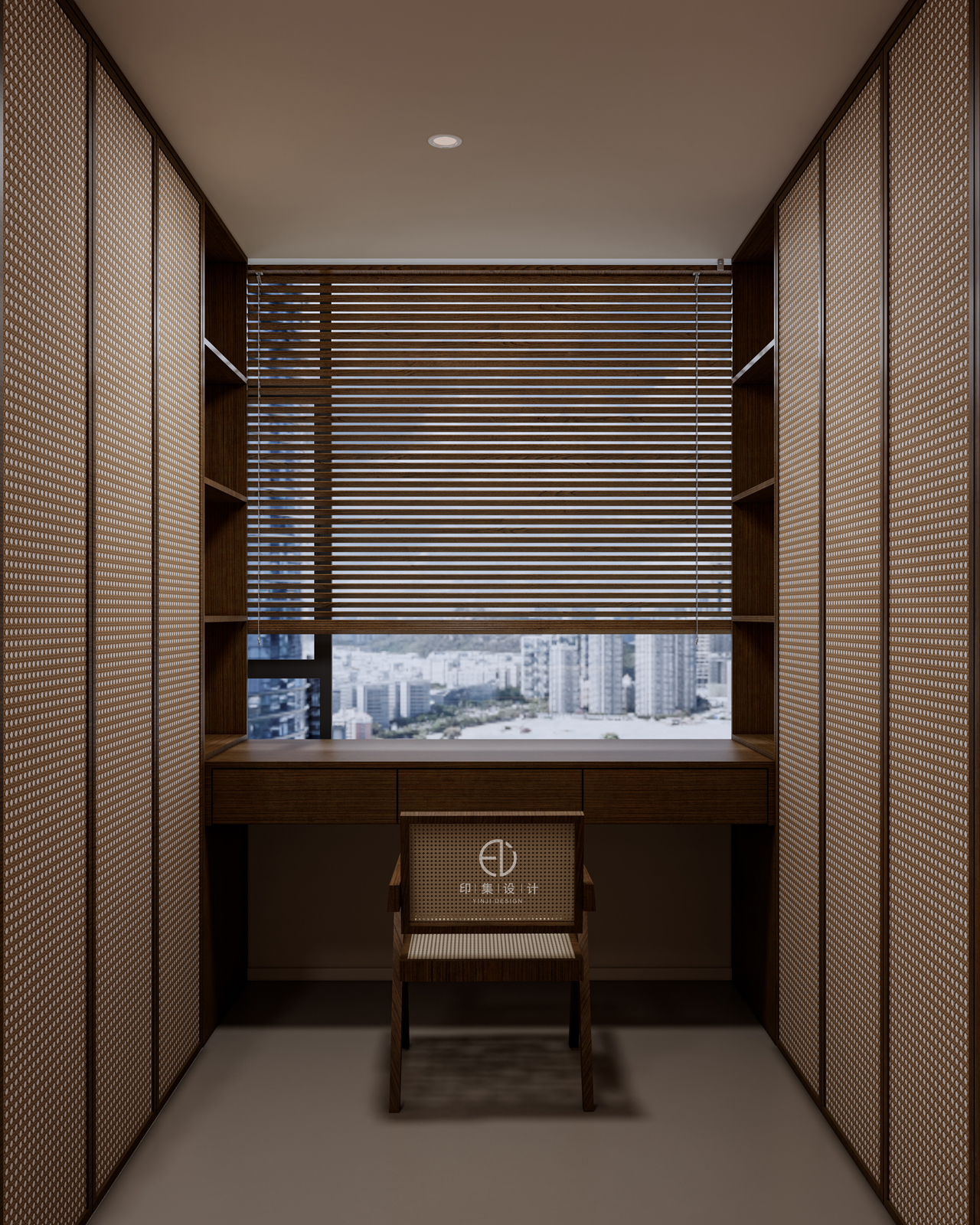 150㎡黑胡桃侘寂风：隐于时光的自然之美-17