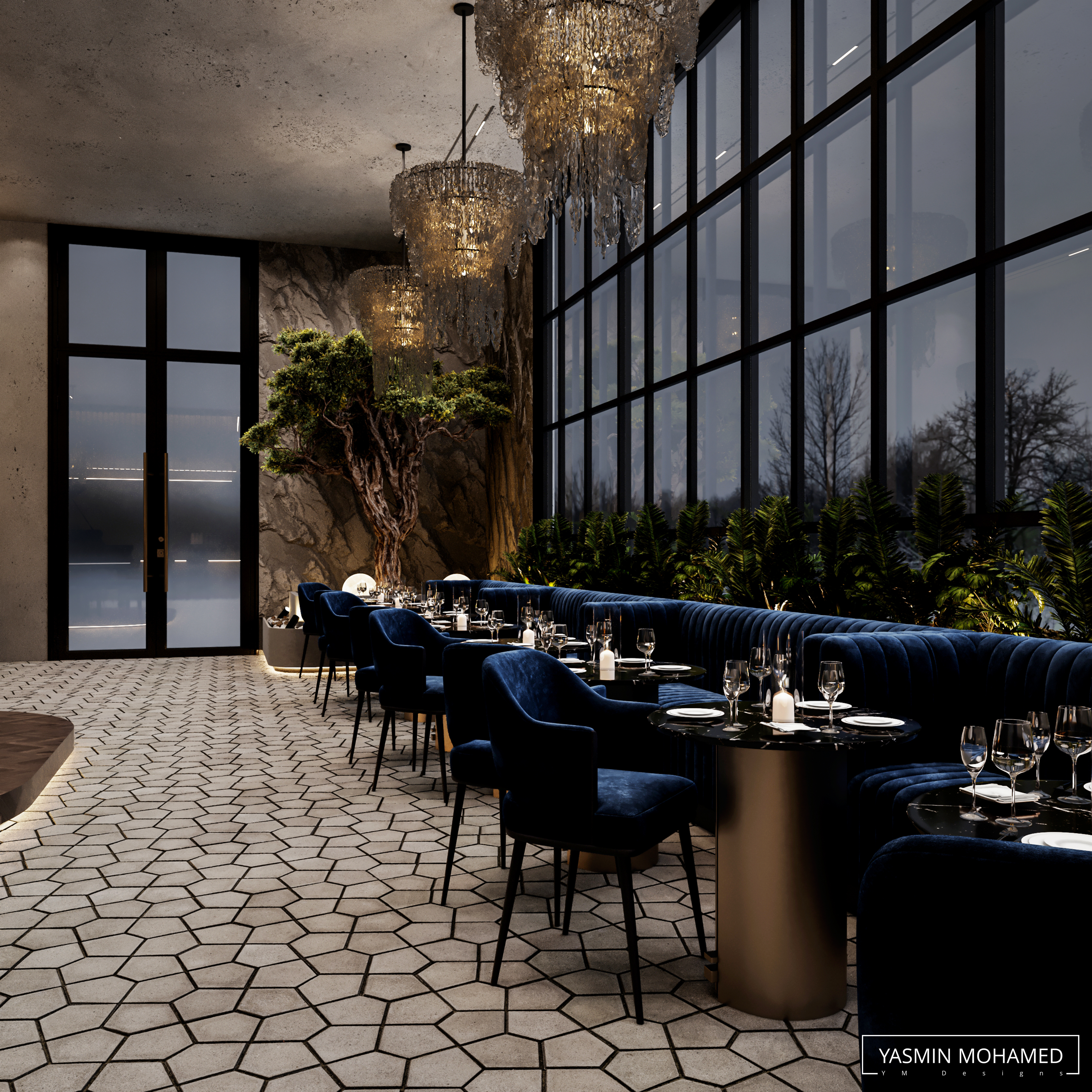 Lu·ury Restaurant Design（豪华餐厅设计）丨yasmin mohamed-11