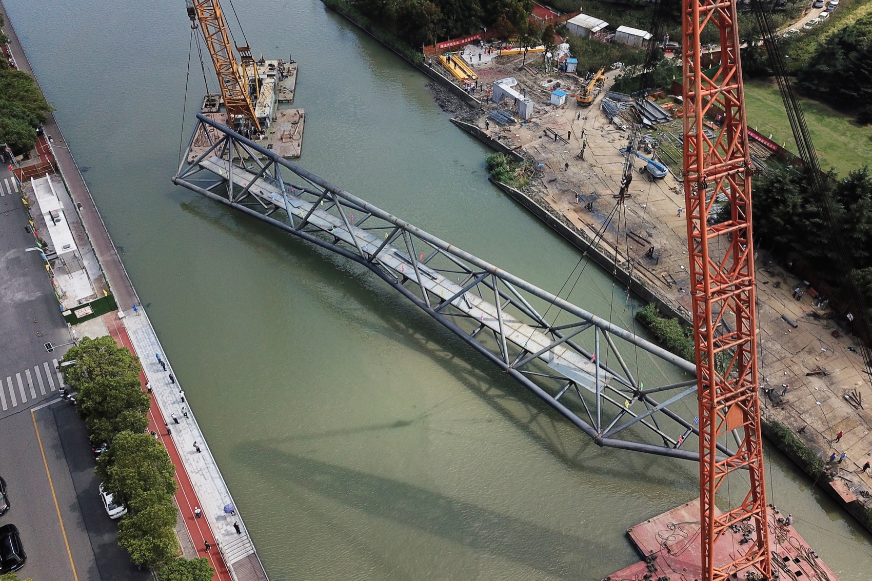 百穗桥·青浦南箐园北侧人行桥丨中国上海丨致正建筑工作室+博风建筑-119