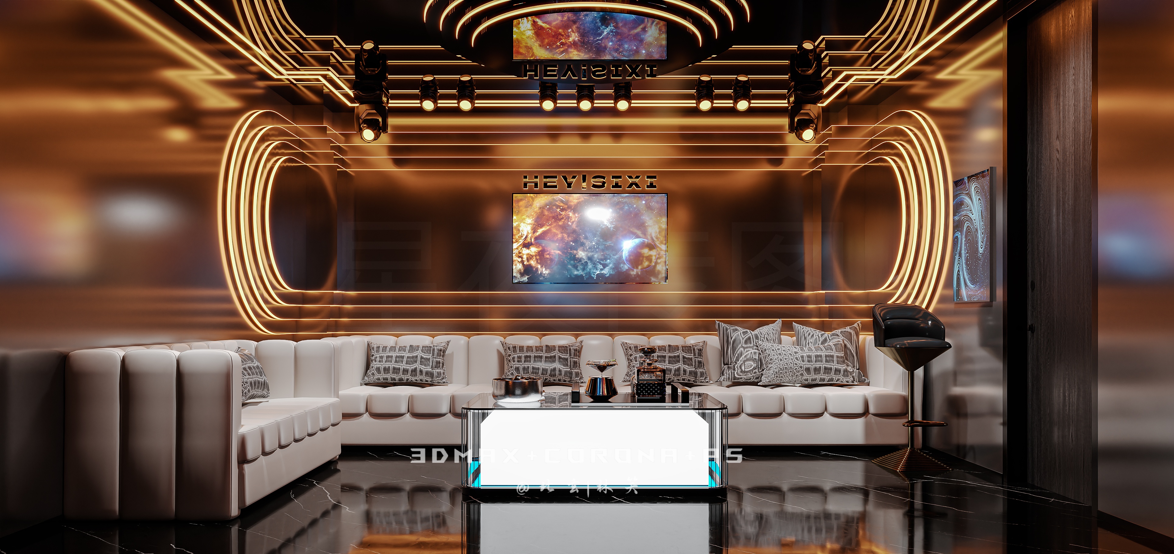 从牌桌到社交圈，这样装修的棋牌室让欢乐升级-8