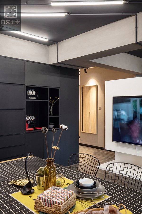 白文玉景设计团队打造 89㎡炫酷黑色工业风住宅-21