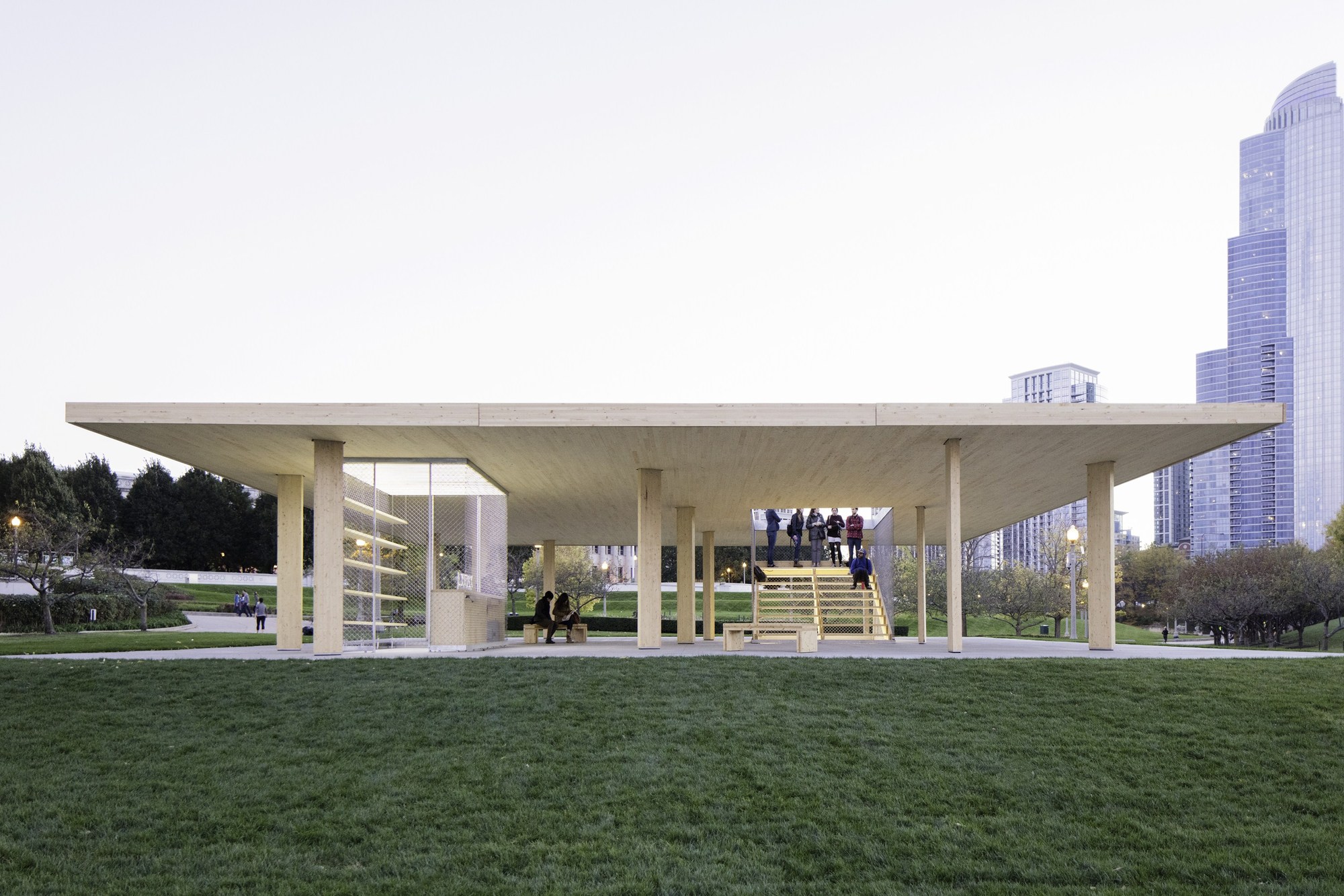 芝加哥湖滨亭 | 木构建筑的简约魅力-24