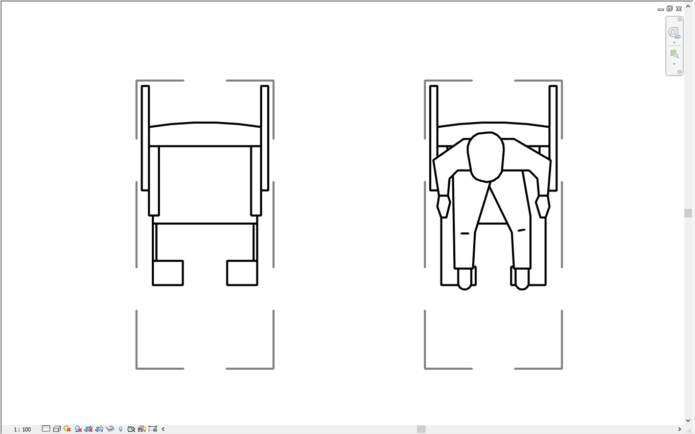 轮椅 Revit 模型-9