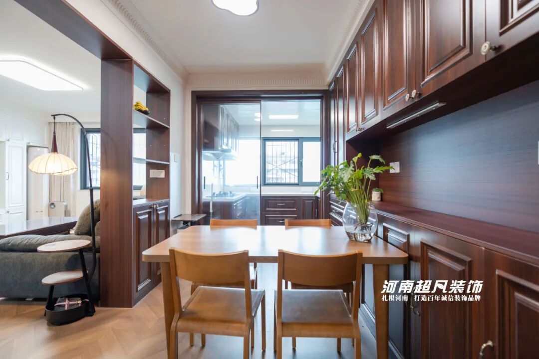 完工首发丨管城区金城街30号院，123㎡老房翻新，美式复古设计，优雅低调绽放-109