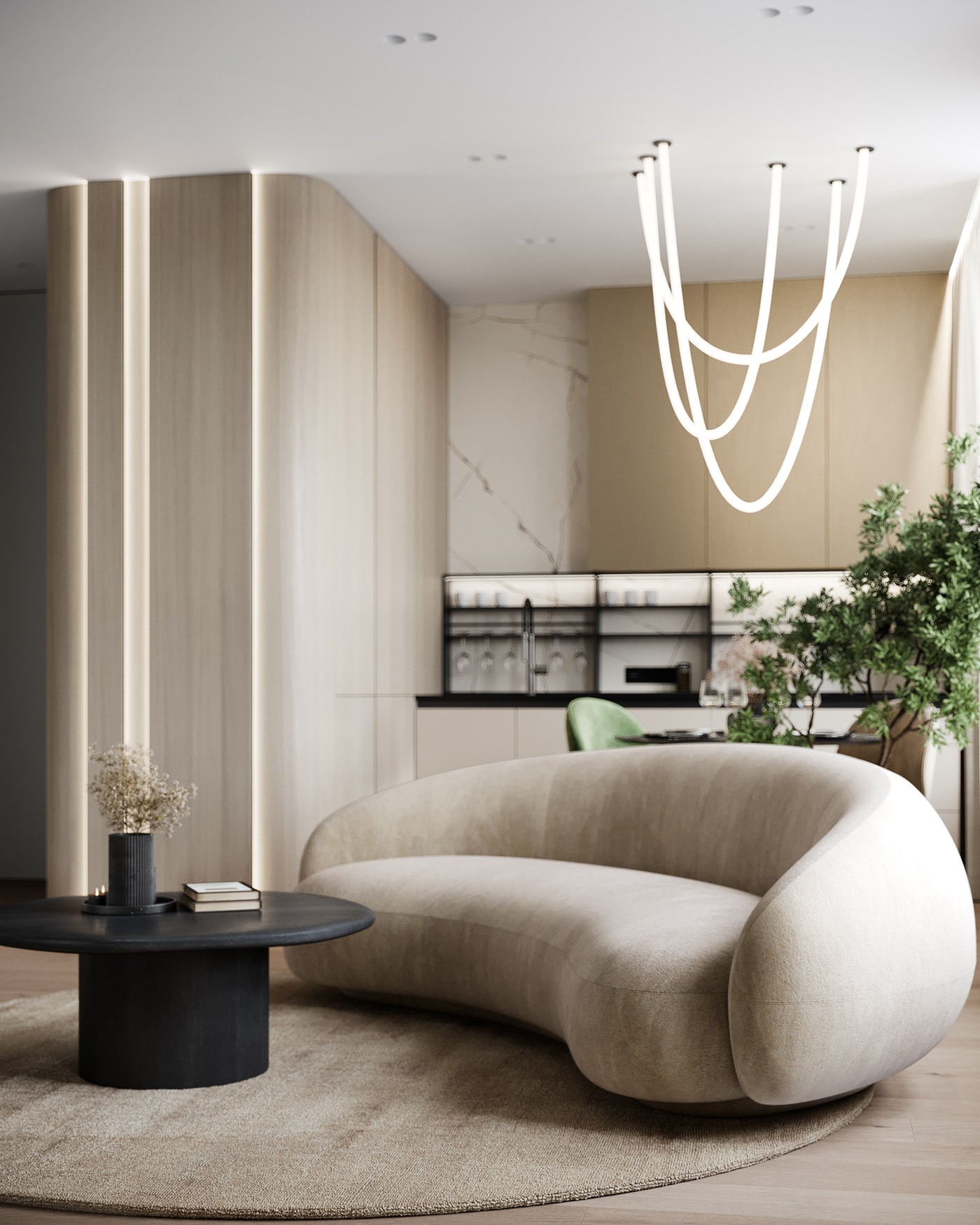 原木与绿色 打造出淡雅静气的住宅-5