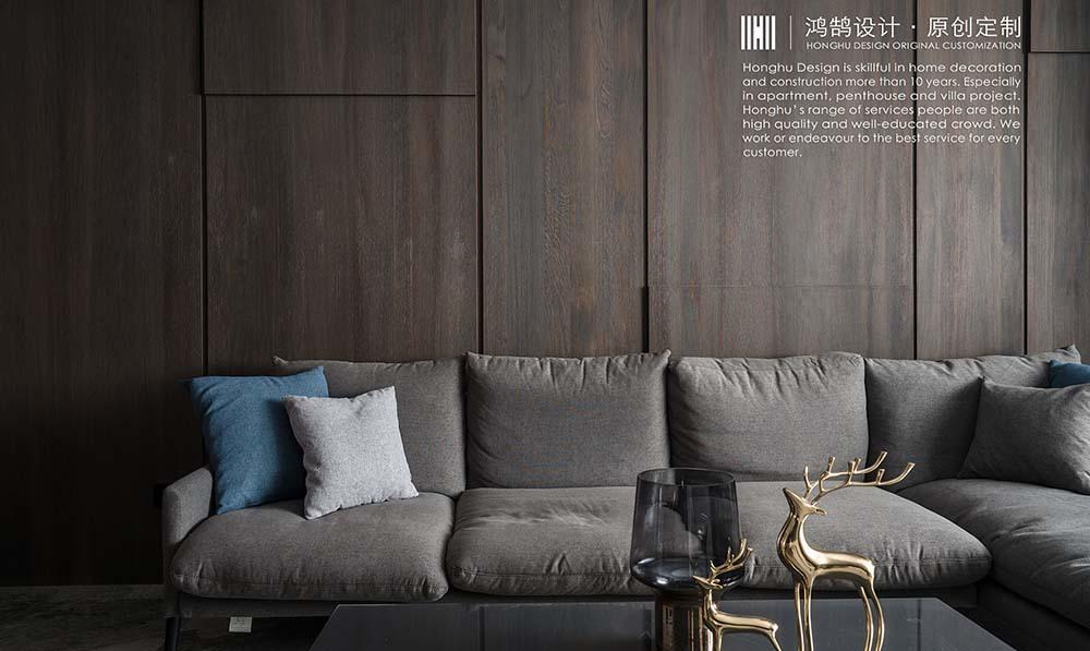 上海鸿鹄设计 | 老两口退休生活空间,花园、全屋木饰面成亮点-13