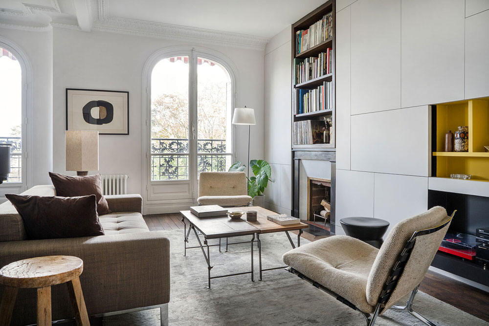 巴黎设计师的复古与现代完美结合的公寓-4