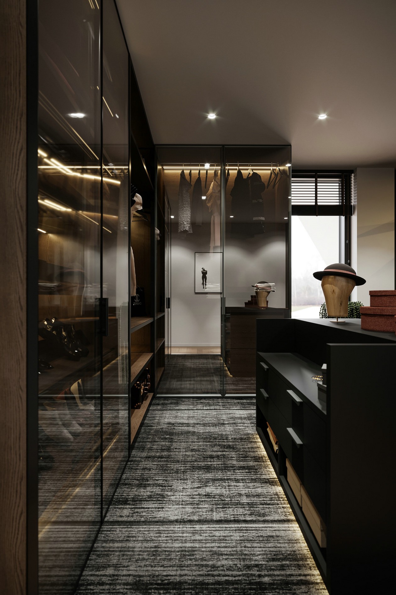 300㎡深色系公寓 邂逅怀旧时光，-7