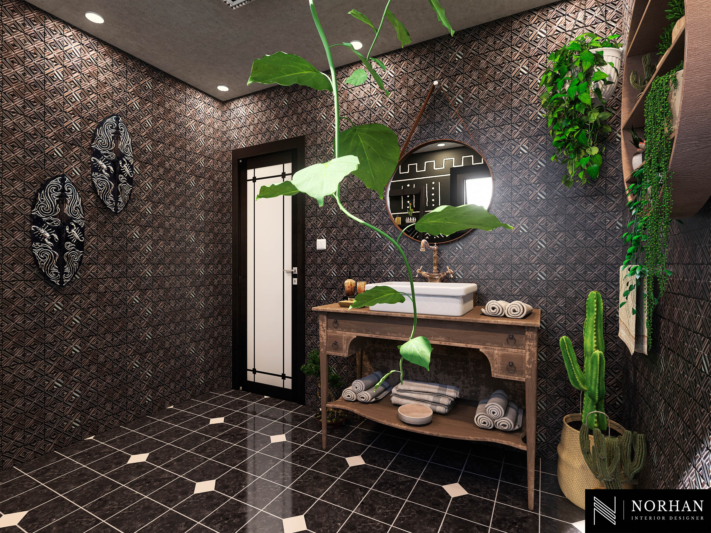 Apartement in African style-34