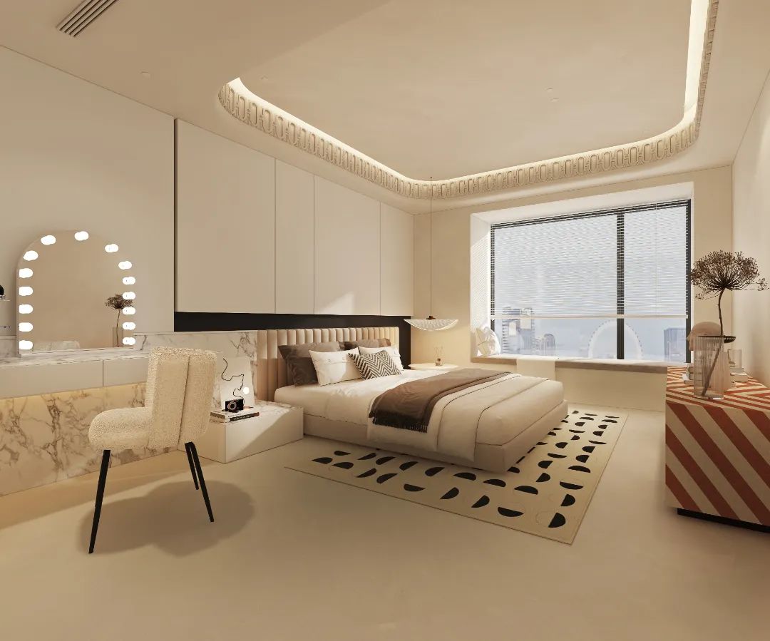 凯旋新世界美妆博主的温馨家居丨TODD 杜特设计-13