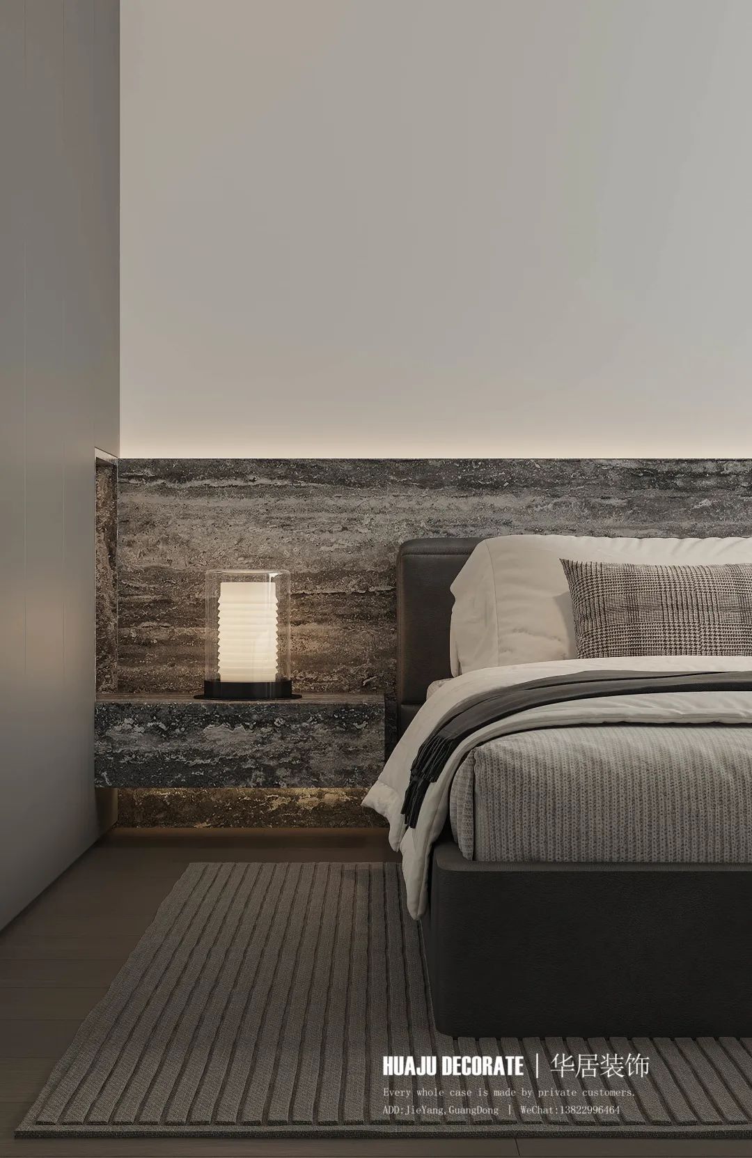 榕江四季城大平层现代简约设计丨华居装饰-34