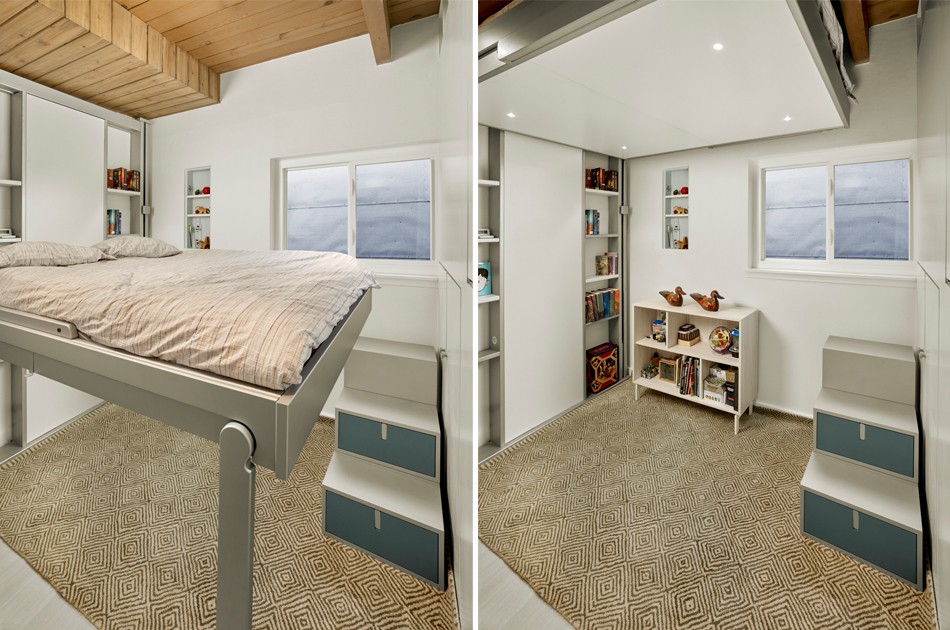 旧金山现代 Box 盒子收纳储藏四居室微型公寓-13