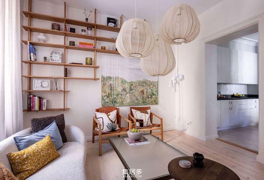 哥德堡 19 世纪建筑玻璃后卧室公寓丨瑞典-12