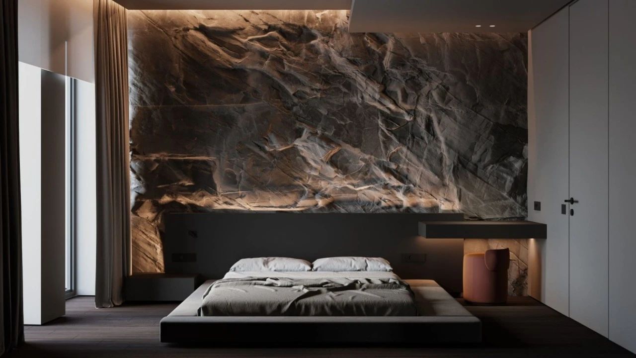 97㎡黑色调公寓设计-0