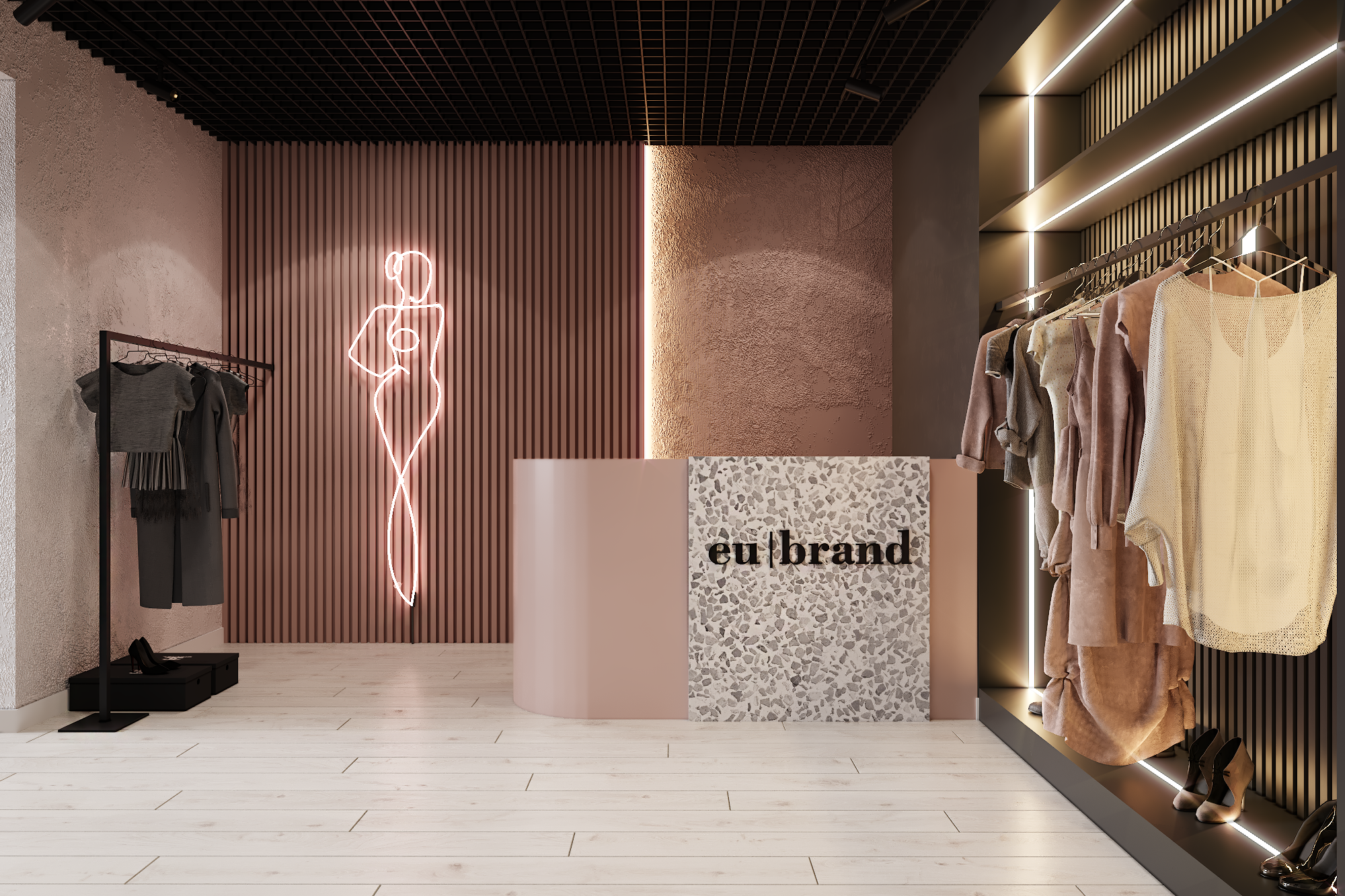 Сlothing store interior design 2020-1