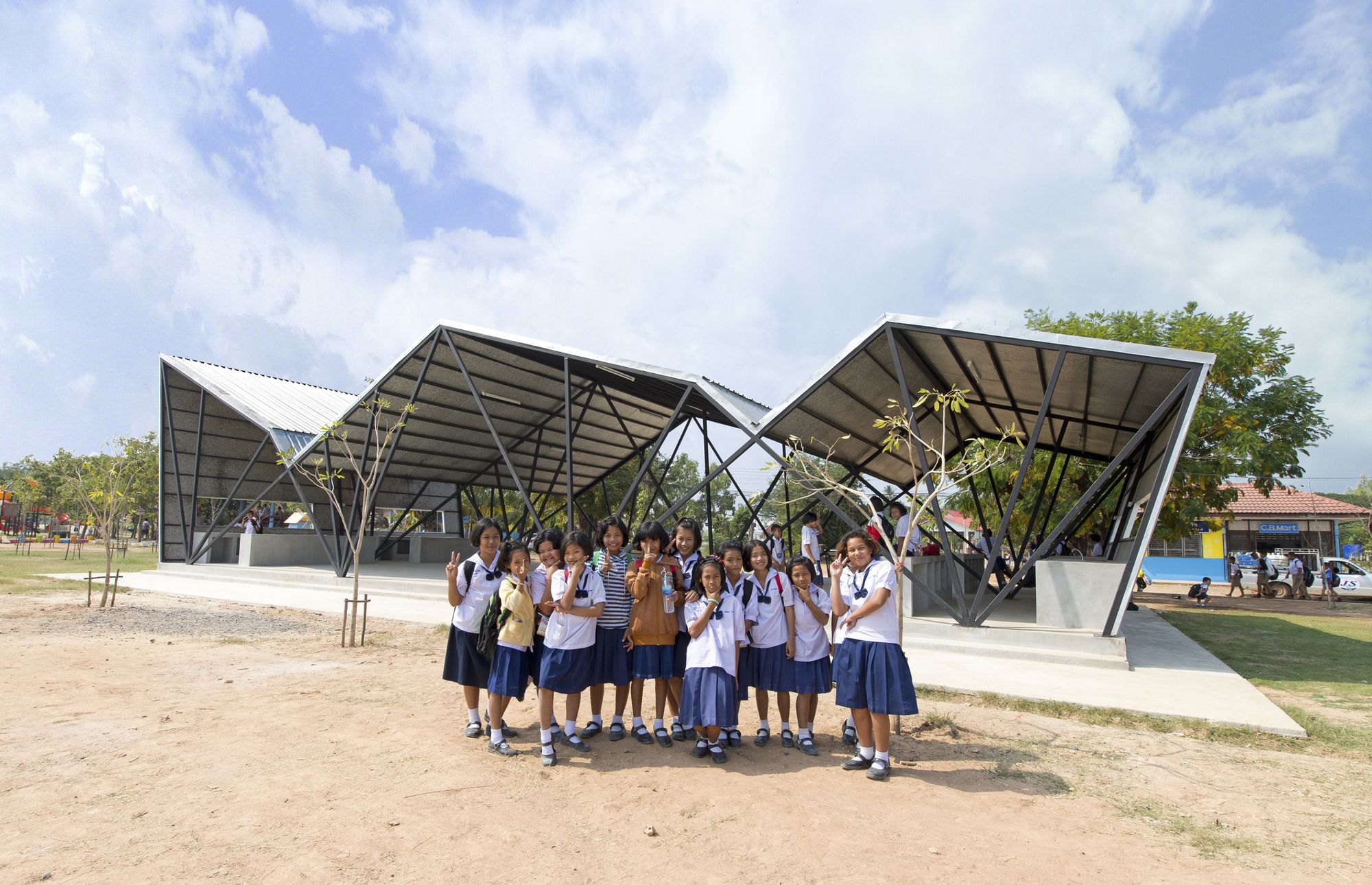 泰国农村社区学校食堂的环保设计-16