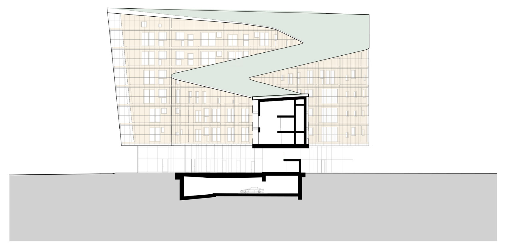 Meander 公寓楼丨芬兰赫尔辛基丨Steven Holl Architects+Newil&Bau-94