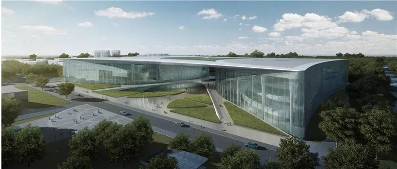 西湖文体中心 | 隐于湿地的纯净曲线-10